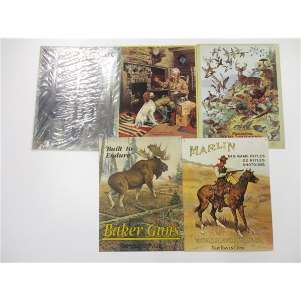 ASSORTED TIN SIGNS
