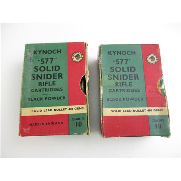 KYNOCH .577 SNIDER COLLECTIBLE AMMO