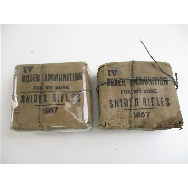 COLLECTIBLE .577 SNIDER AMMO