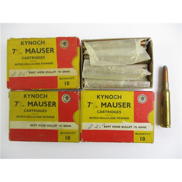 KYNOCH 7MM MAUSER COLLECTIBLE AMMO