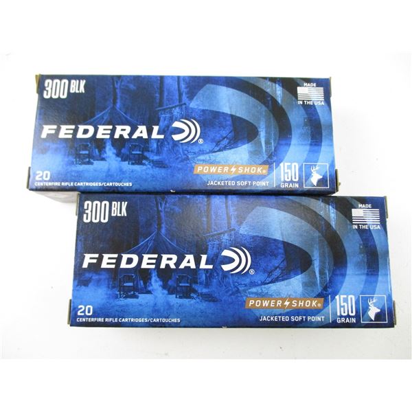 FEDERAL POWER SHOK .300 BLK AMMO