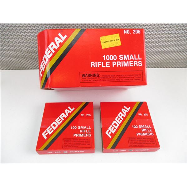 FEDERAL NO. 205 SMALL RIFLE PRIMERS