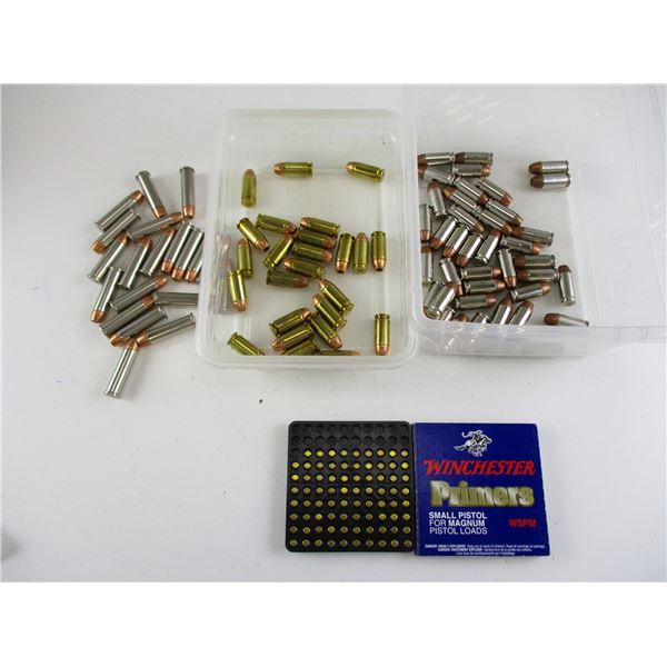 ASSORTED AMMO AND PRIMER LOT