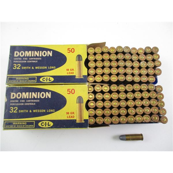 DOMINION .32 SMITH & WESSON LONG AMMO