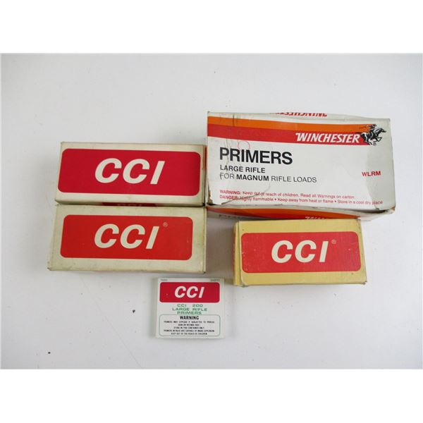 ASSORTED LRG & SMALL RIFLE PRIMERS