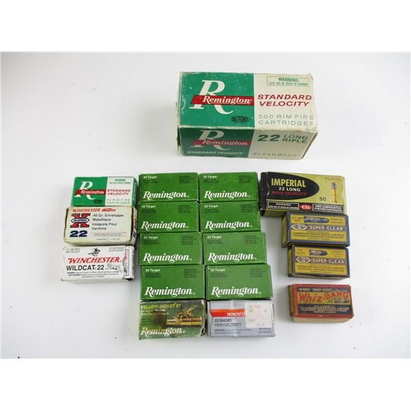 ASSORTED .22 AMMO