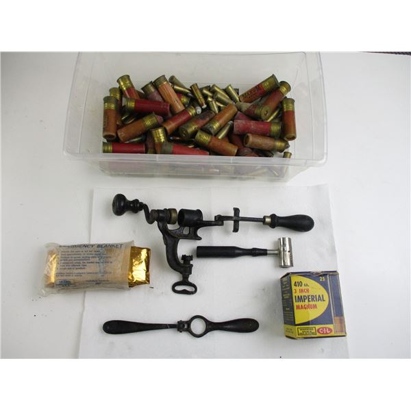 ASSORTED AMMO AND RELOADING TOOL LOT