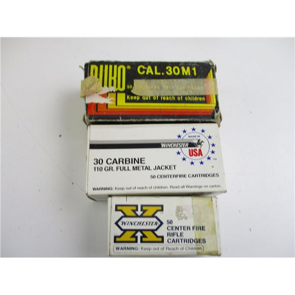 ASSORTED .30 CARBINE AMMO