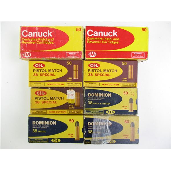 ASSORTED .38 SPECIAL AMMO