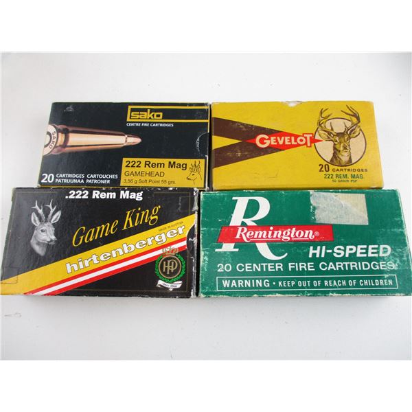 ASSORTED .222 REM MAG AMMO