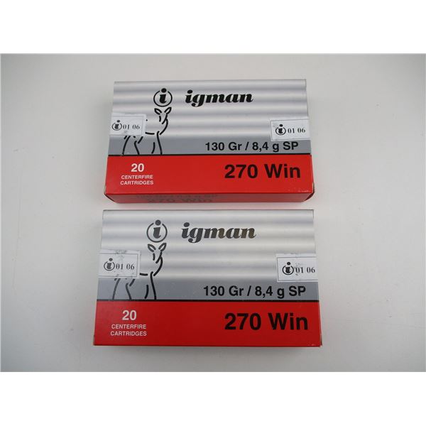 IGMAN .270 WIN AMMO