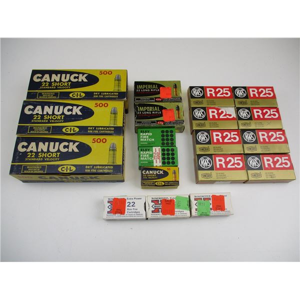 ASSORTED .22 AMMO
