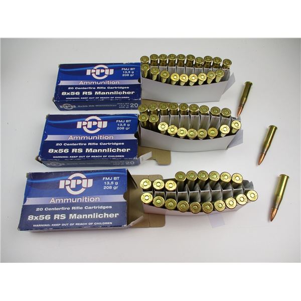 PPU 8X56 RS MANNLICHER AMMO