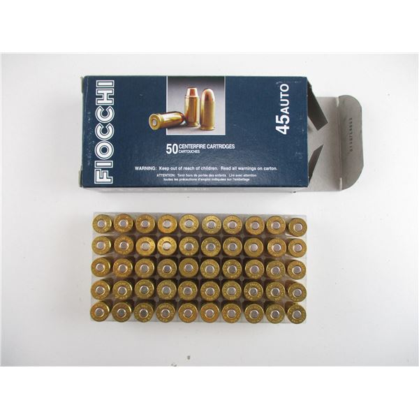 FIOCCHI .45 AUTO AMMO