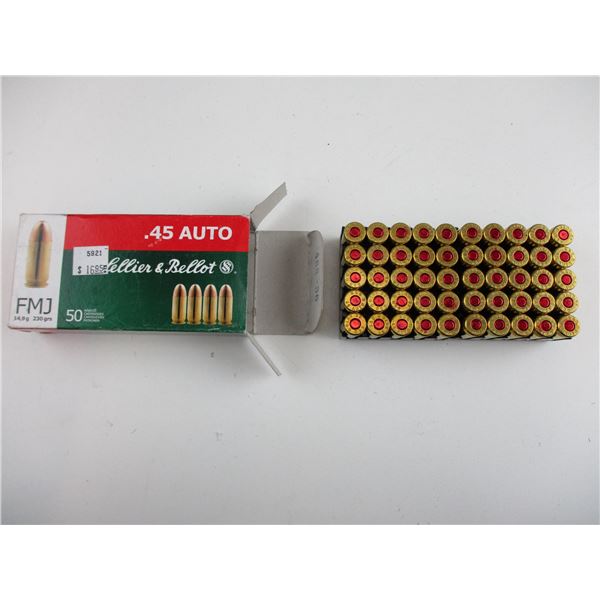 SELLIER & BELLOT .45 AUTO AMMO