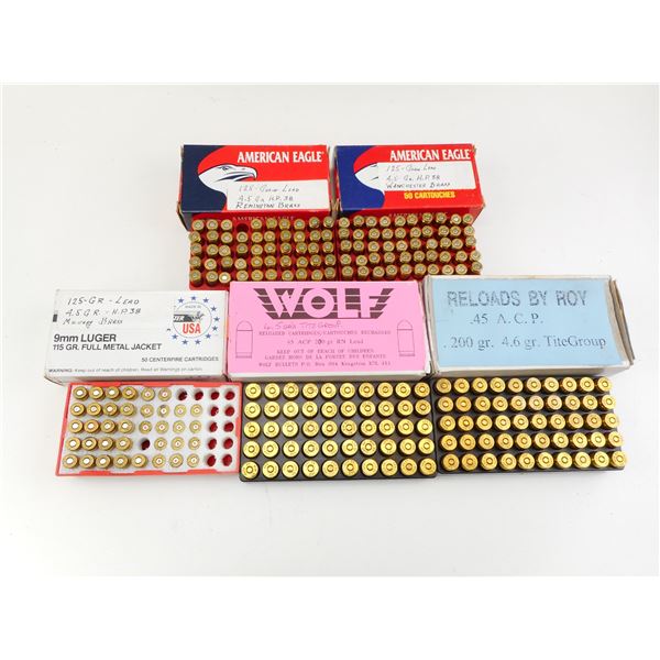 ASSORTED RELOADED AMMO LOT