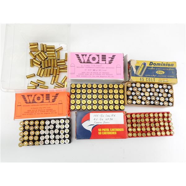 ASSORTED RELOADED AMMO LOT