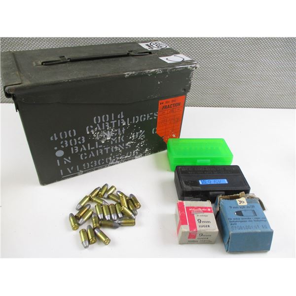 ASSORTED 9 MM RELOADED AMMO LOT