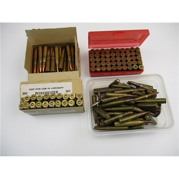 ASSORTED RELOADED AND FACTORY AMMO LOT