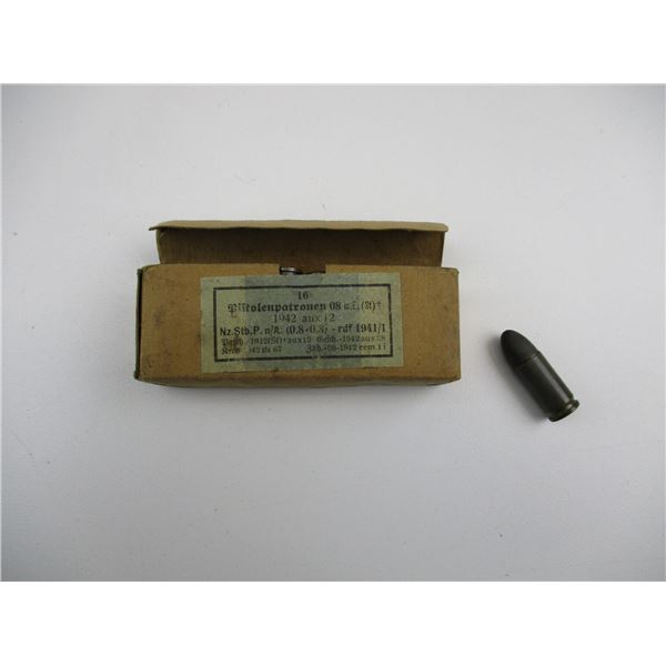 WWII GERMAN 9MM LUGER MILITARY AMMO