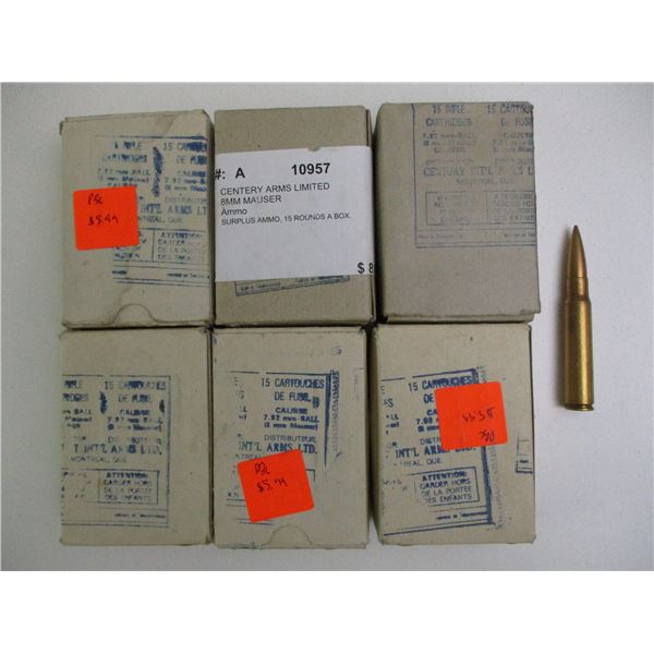 CZECH 8MM MAUSER MILITARY AMMO