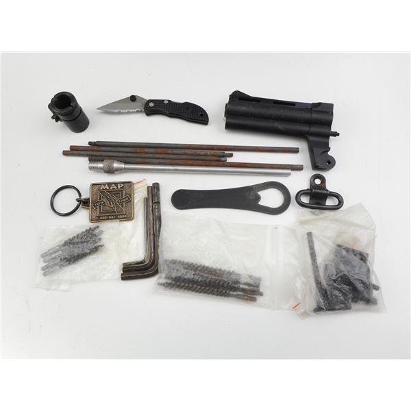 ASSORTED PARTS/CLEANING RODS ETC