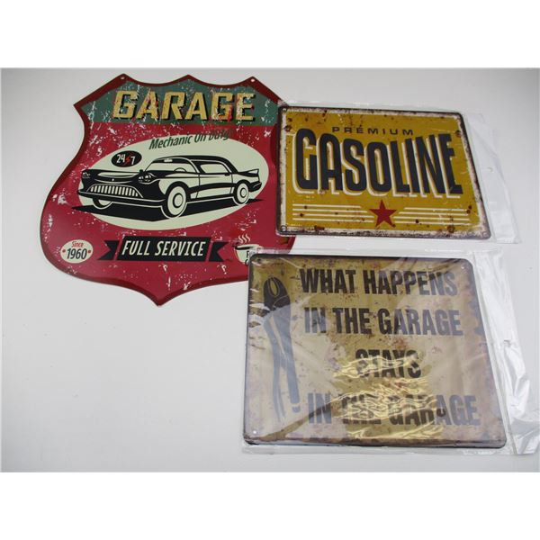 GARAGE TIN SIGNS