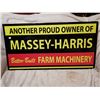 Image 1 : Large Massey Harris sign 41" X 21" -heavy, one of a kind *NEW* not a reproduction, not antique