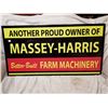 Image 2 : Large Massey Harris sign 41" X 21" -heavy, one of a kind *NEW* not a reproduction, not antique