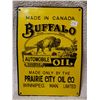 Image 2 : Porcelain Buffalo Oil fantasy sign 14" X 10"