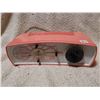 Image 1 : Vintage working radio clock, peach/pink color