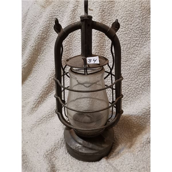 Antique bat logo barn lamp