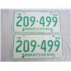 Image 1 : PAIR OF 1968 SASKATCHEWAN license plateS
