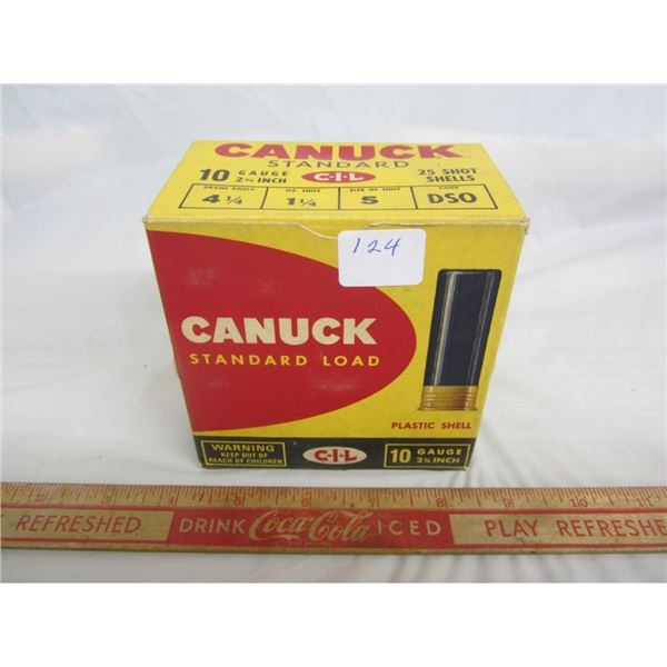 FULL BOX OF10 GAUGE SHOTGUN SHELLS UNUSED /