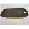 Image 1 : CAST IRON GRIDDLE ANTIQUE 10WX22L MARKED 90 GRIDDLE