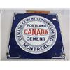 Image 2 : ANTIQUE PORCELAIN CANADA CEMENT MONTREAL SIGN 22 INCHES
