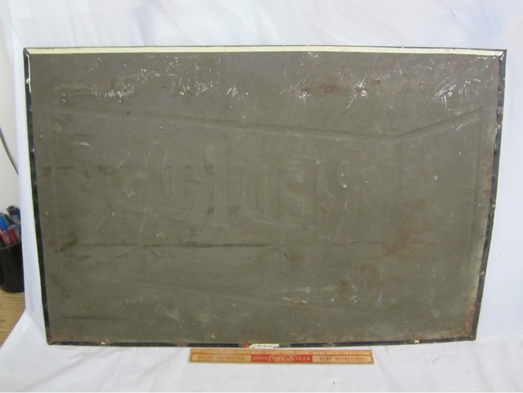 REPAINTED RED ROSE TEA SIGN