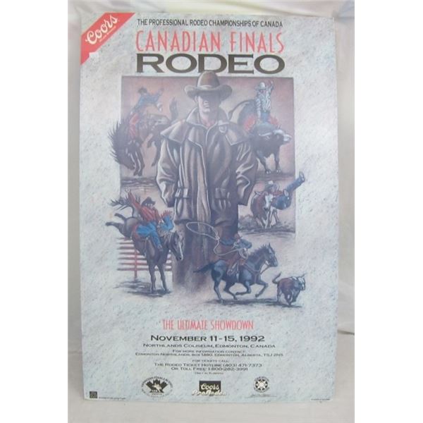 COORS RODEO POSTER 1992 / COMPLETE