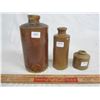 Image 1 : 3 STONWARE INK BOTTLES