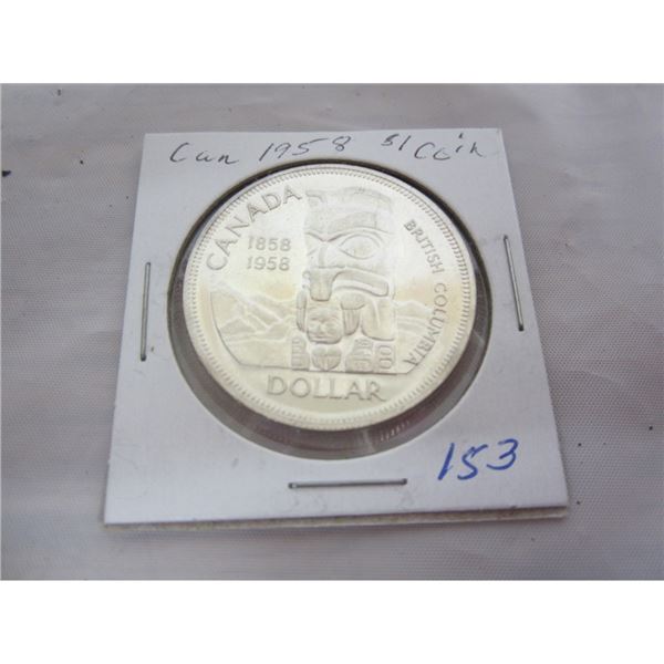 CANADIAN 1958 SILVER DOLLAR