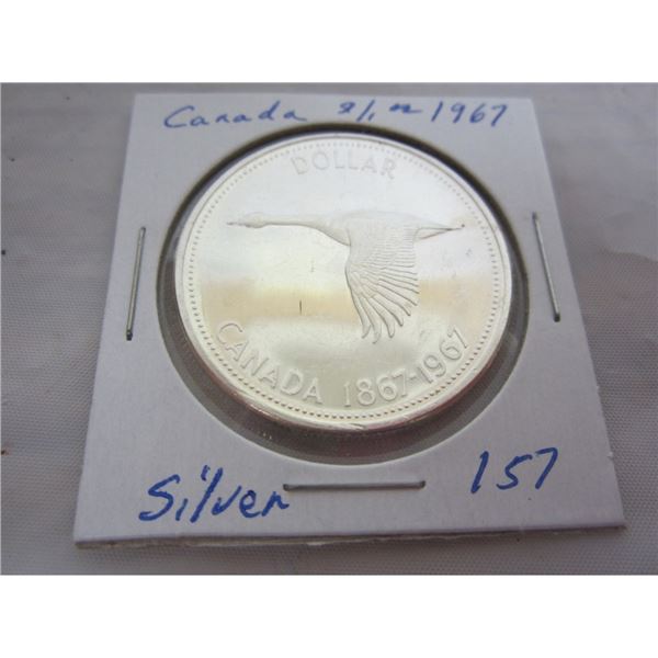 CANADIAN 1967 SILVER DOLLAR
