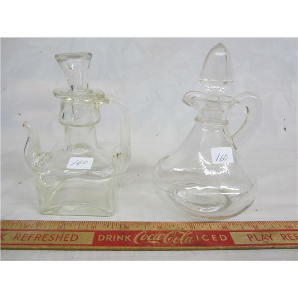 Two Antique Vinegar Cruets