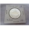 Image 1 : Canadian Silver 1958 Fifty Cent Piece