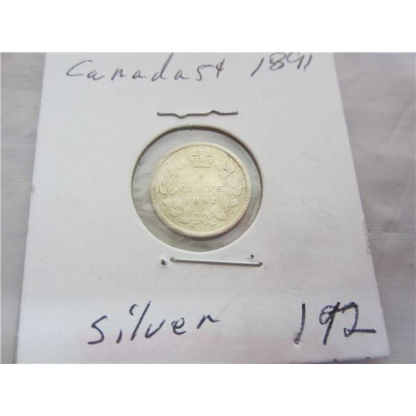 Canadian Silver 1891 Nickel