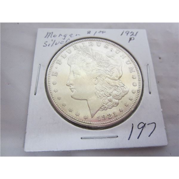 Morgan Silver Dollar 1921 P