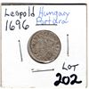 Image 1 : 1696 SILVER LEOPOLD HUNGARY PORTURA