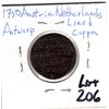 Image 1 : 1750 AUSTRIAN NETHERLANDS ANTWERP LIARD COPPER