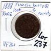 Image 1 : 1888 LARGE CENT WITH BERRY BY LEAF 6 ERROR SCARCE