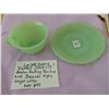 Image 1 : SCARCE JADEITE ANCHOR HOCKING TEACUP AND SAUCER
