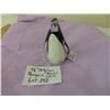 Image 2 : 4.5” BLACK AND WHITE ART GLASS PENGUIN